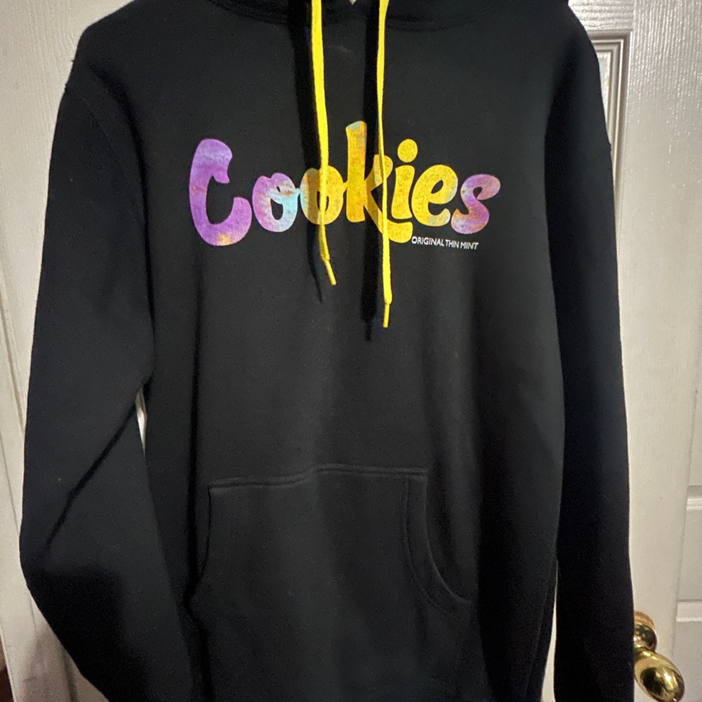 Cookies Black Hoodie with Yellow Accents